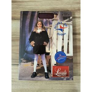 Levante Bimba 80 Airskin Girls Winter Weight Tights Burgundy Size 6 Ages 5-7